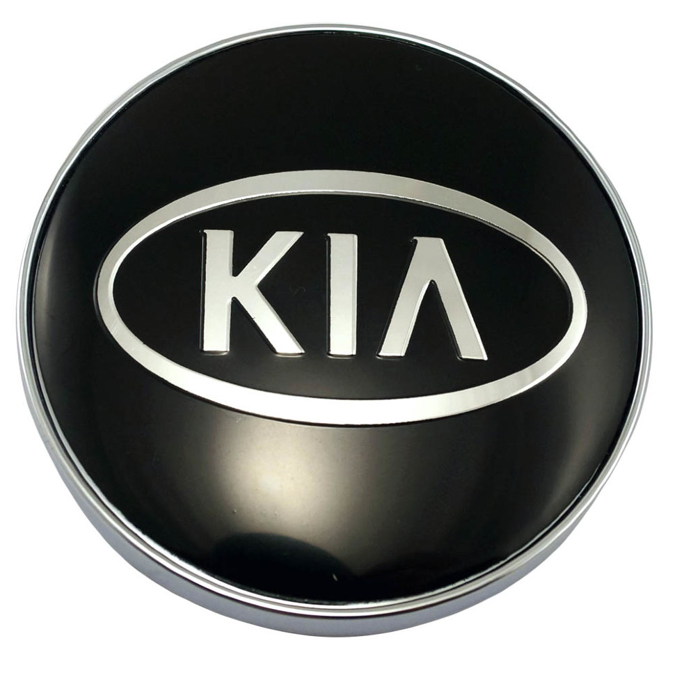 Купить колпачок ступицы KIA 60/56/9 black/chrome в Москве, продажа в  интернет-магазине